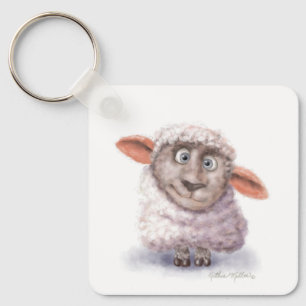 Llavero Ovejas de Algodón Dibujos Animados