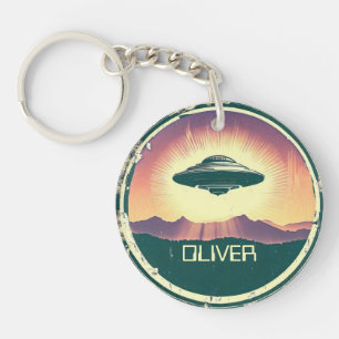 Llavero OVNI Personalizado Vintage