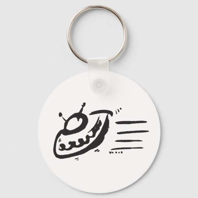 Llavero OVNI - Saucer volador - nave espacial (Anverso)