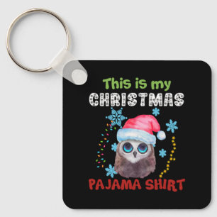 Llavero Owl, Esta Es La Camisa Pajama De Mis Navidades