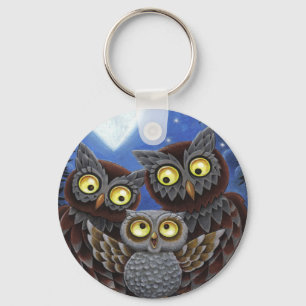 Llavero Owl Family Keychain