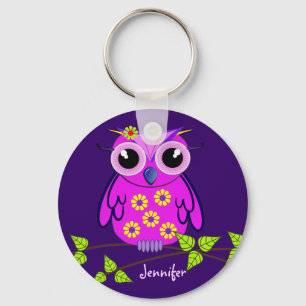Llavero Owl keychain with Name