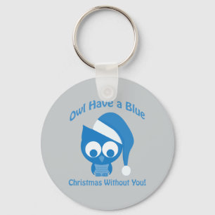 Llavero Owl tiene Navidades azules sin ti