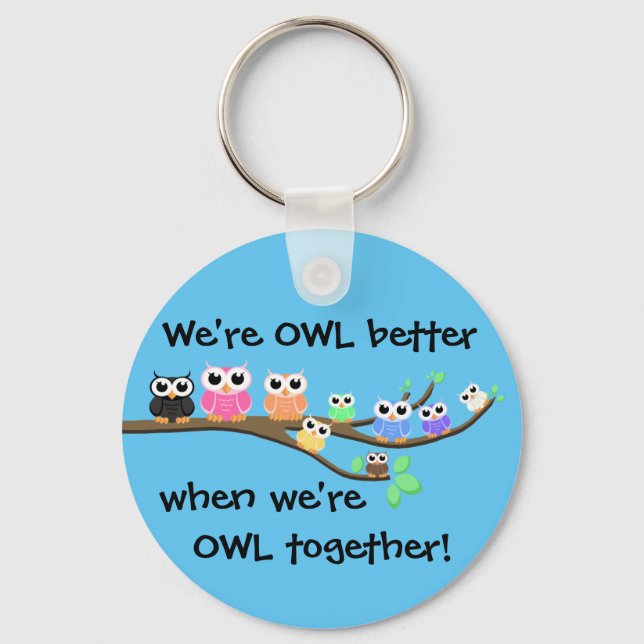 Llavero "OWL Together Now" (Anverso)