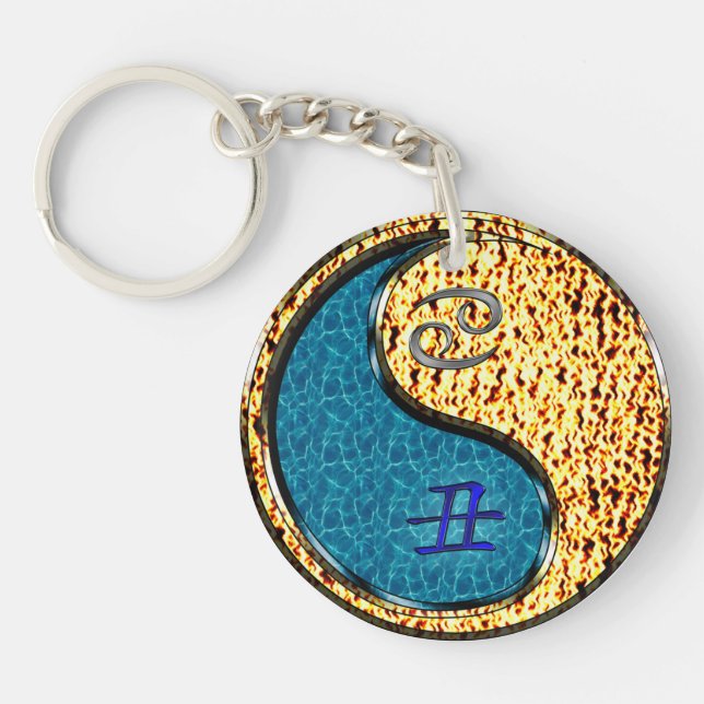 Llavero Ox de cáncer y fuego (Frente)