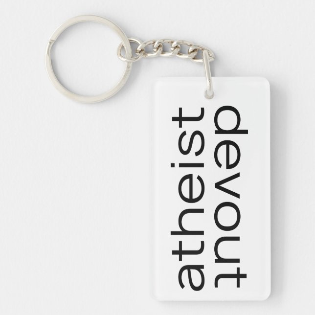 Llavero Oxymoron - Devout Atheist Keychain (Frente)