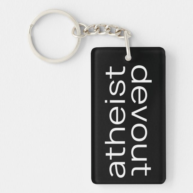 Llavero Oxymoron - Devout Atheist Keychain (Frente)