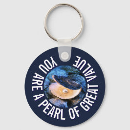 Llavero OYSTER Pearl of Great Value Personalizado Christia