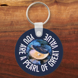 Llavero OYSTER Pearl of Great Value Personalizado Christia