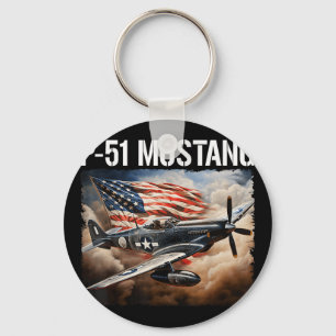 Llavero P-51 Mustang Avión De Combate Ww2 Norteamericano P