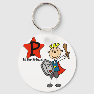 Llavero P está para el príncipe Tshirts y regalos