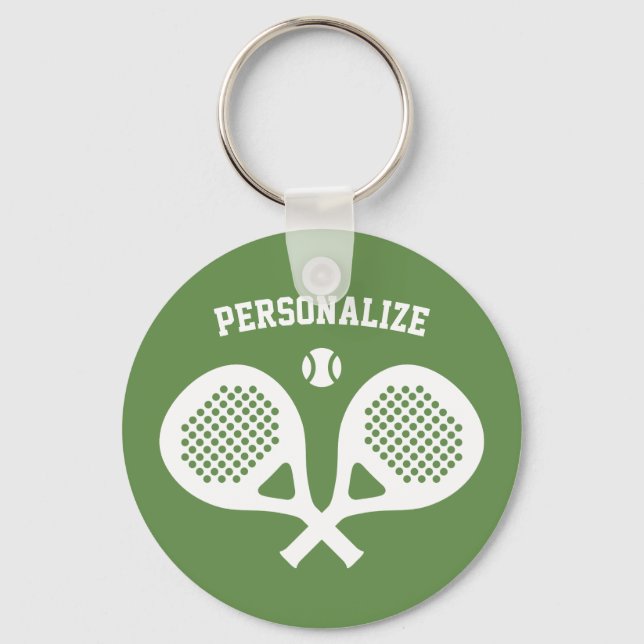 Llavero Pabellón redondo de teclado de tenis reproductor d (Anverso)
