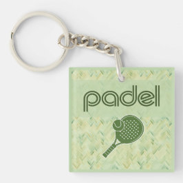 Llavero Padel Key Chain – Spanish Tile Vibes Matcha Green