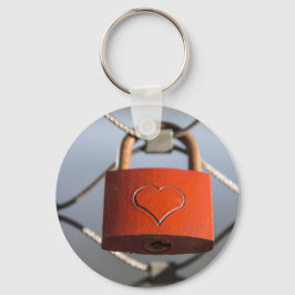 Llavero Padlock del corazón de amor