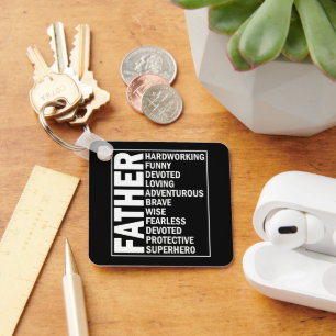 Llavero Padre Adjetivo Padres Día Guay Definición de papá
