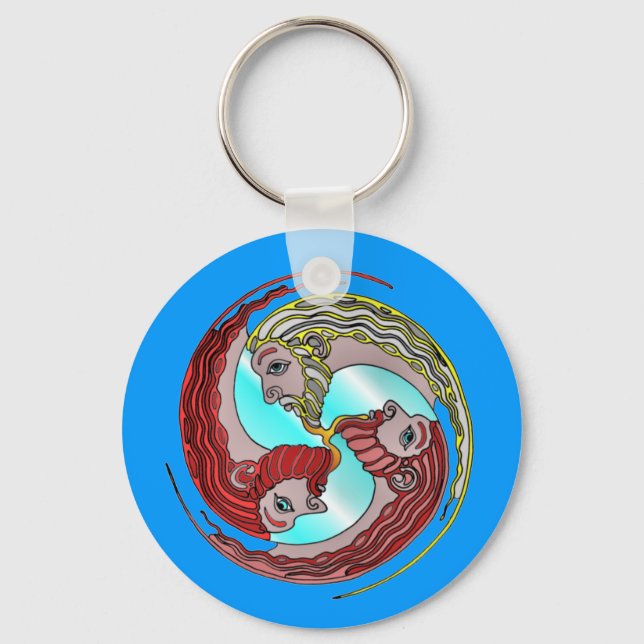 Llavero Padre celta e hijos" (Anverso)