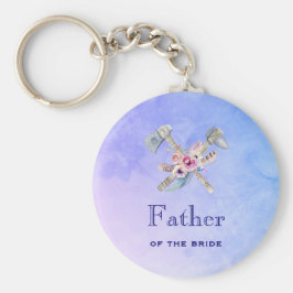 Llavero Padre de la novia Watercolor Tomahawk