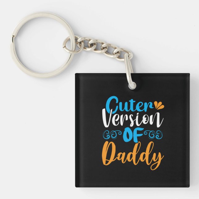 Llavero Padre de regalos | Versión Cuter De Daddy (Frente)