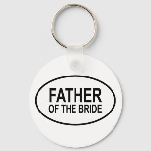 Llavero Padre del Boda de la novia Oval