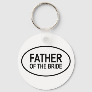 Llavero Padre del Boda de la novia Oval