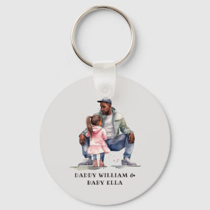 Llavero Padre e hija negros personalizados (7)