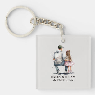 Llavero Padre e hija personalizados (3)