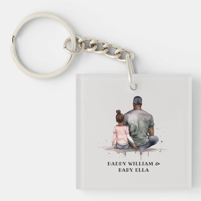 Llavero Padre negro y bonos de la hija (4) (Frente)