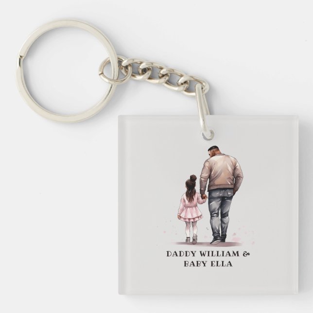 Llavero Padre negro y bonos de la hija (7) (Frente)