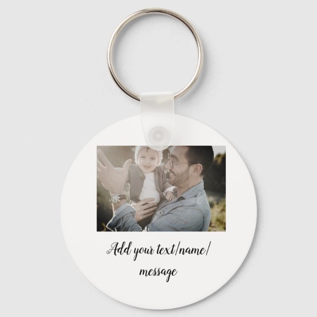 Llavero padre, padre, padre, padre... añada foto.......... (Anverso)