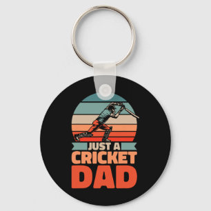 Llavero Padre Retro de Cricket - Veterano Jugador de Crick