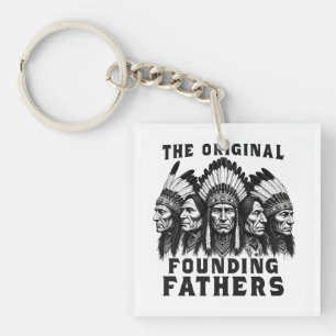 Llavero Padres fundadores indígenas nativos estadounidense