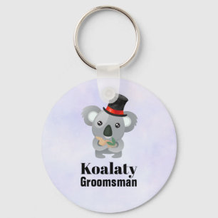 Llavero Padrino de boda lindo de Koalaty del retruécano d