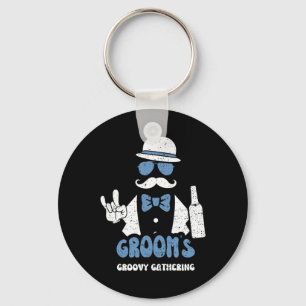 Llavero Padrinos de boda del novio Groovy Gathering - Fras