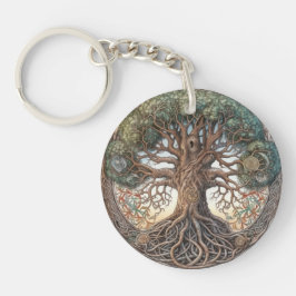 Llavero Pagan Tree of Life Acrylic Keychain