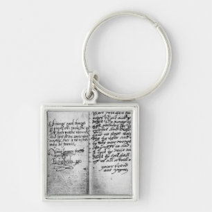 Llavero Página del manuscrito