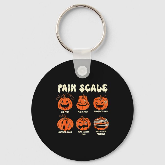 Llavero Pain Scale Soky Pumpkin Fall Halloween Trauma Nurs (Anverso)