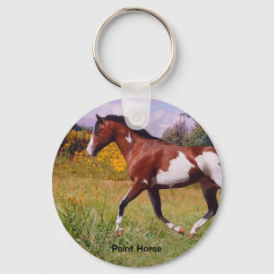Llavero Paint Horse trotting Key chain