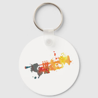 Llavero Paint Splat Trumpet