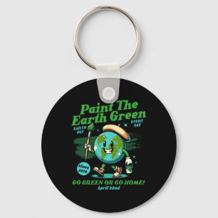 Llavero Paint The Earth Green Eco-friendly Awareness Earth