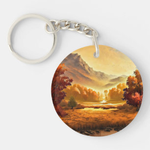 Llavero Paintaje paisajístico de otoño-68754