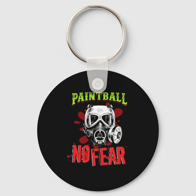 Llavero Paintball No Fear Paintball Player Paintball Marca (Anverso)