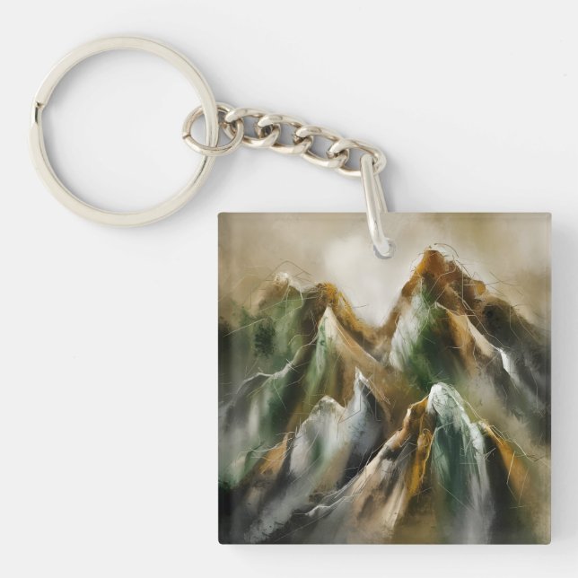 Llavero Painted Mountains  (Frente)