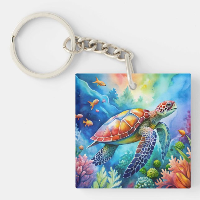 Llavero Painted Sea Turtle  (Frente)