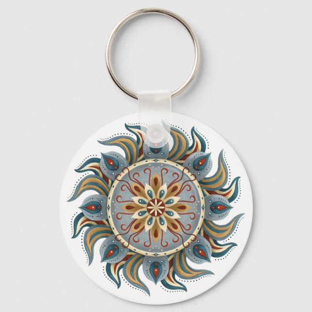 Llavero Painterly Mandala (Anverso)