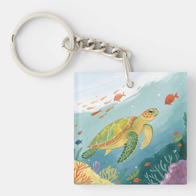 Llavero Painting Turtle (Frente)
