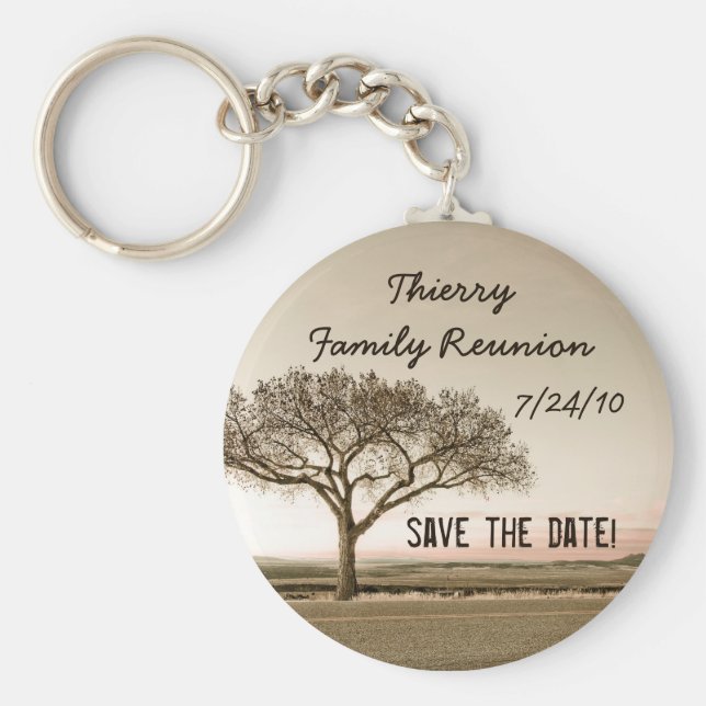 Llavero País alto Guardar la fecha (Frente)