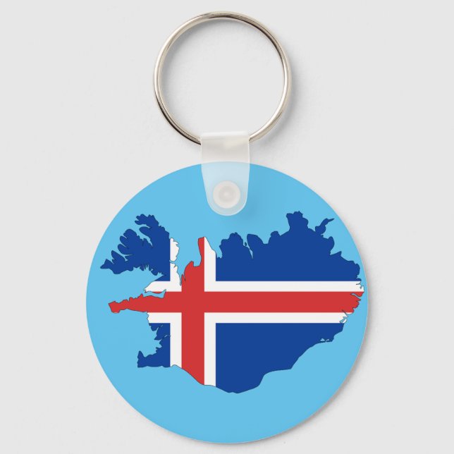 Llavero País de Islandia (Anverso)