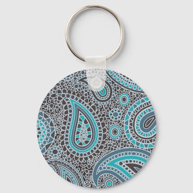 Llavero Paisaje azul oceánico (Anverso)