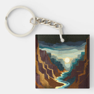 Llavero Paisaje Canyon Sunset