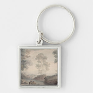 Llavero Paisaje con agua del río y de los caballos